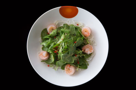 Dry Miso Salad with Shrimp