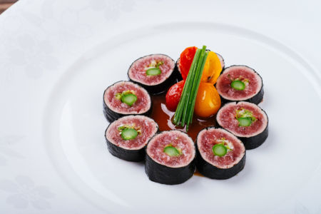 Tuna Tempura Roll with Yuzu Miso