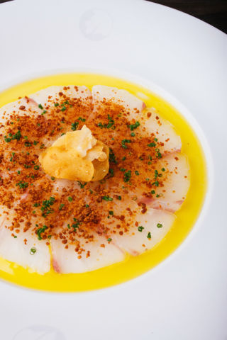 White Fish Sashimi with Dry Miso